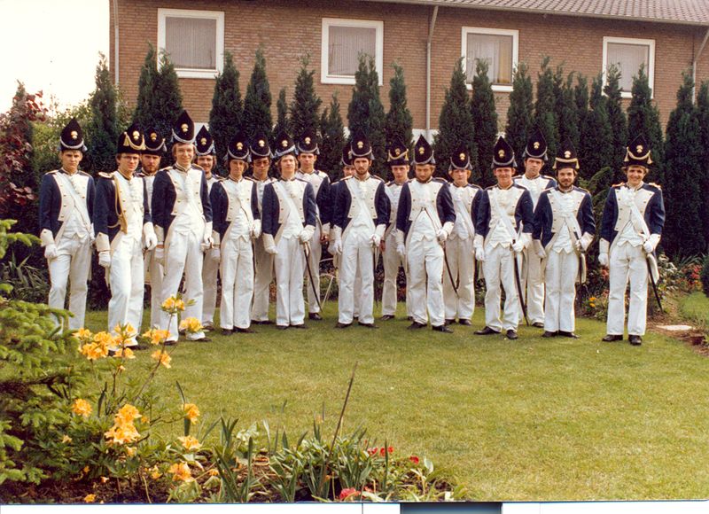 Die Sappeure im Schützenfestjahr 1978